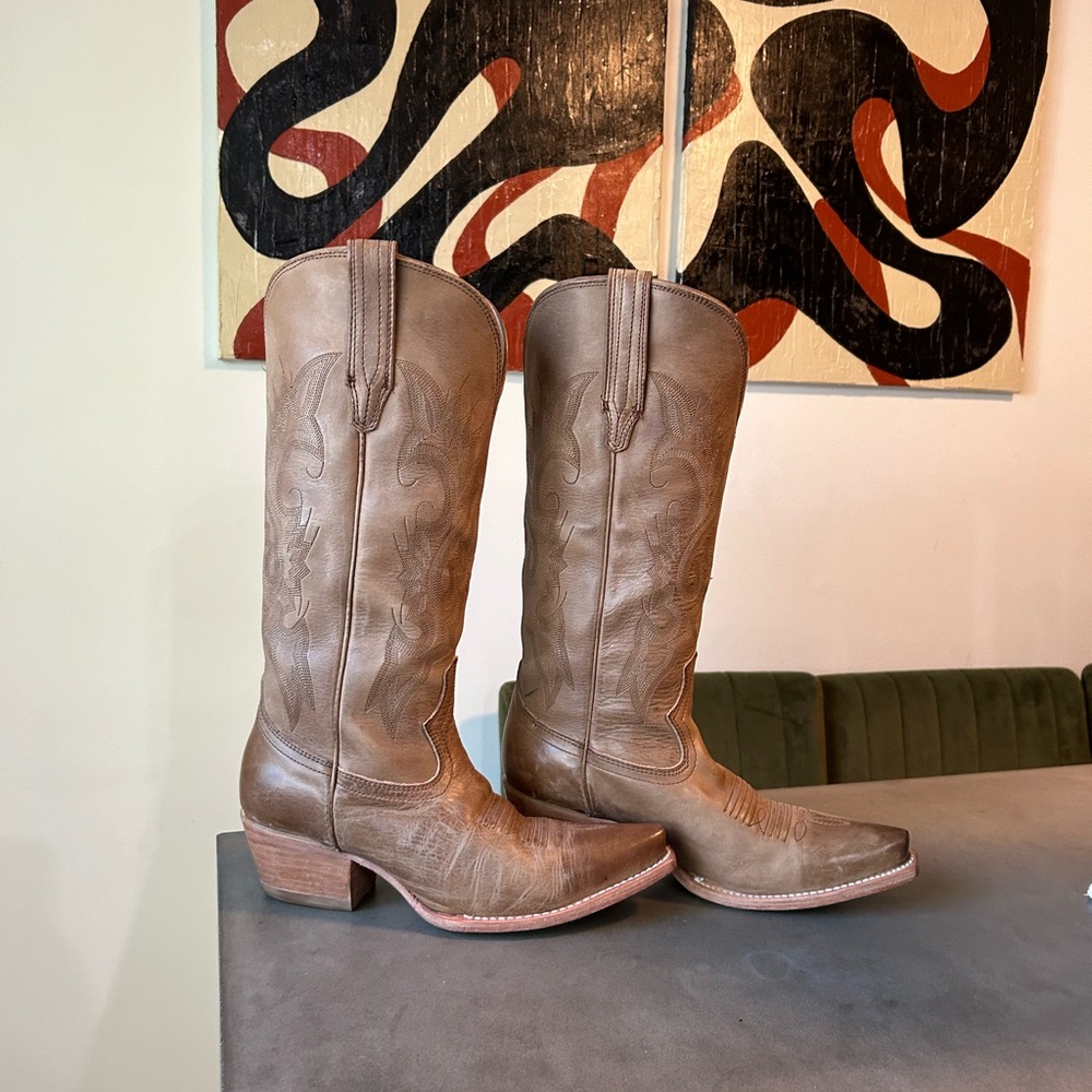 Freebird - Woodland - Brown Leather Cowboy Boots
